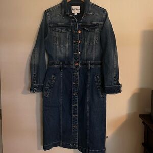BAYEAS Denim Shirt Dress/Western Denim Trench